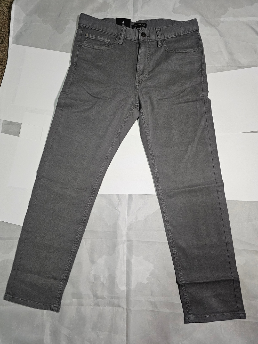 Men's Gray Slim Fit Jeans